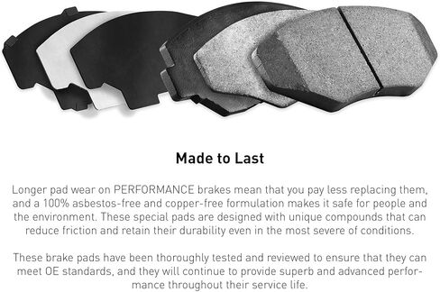 R1 Concepts Front Performance Sport Brake Pads For 2006-2007 BMW 323i, 325i; 2006 BMW 325xi, 330i, 330xi; 2007 328i, 328xi; 2011-2012 X1; 2009-2022 Z4 |Automotive Replacement Brake Pads in Kuwait