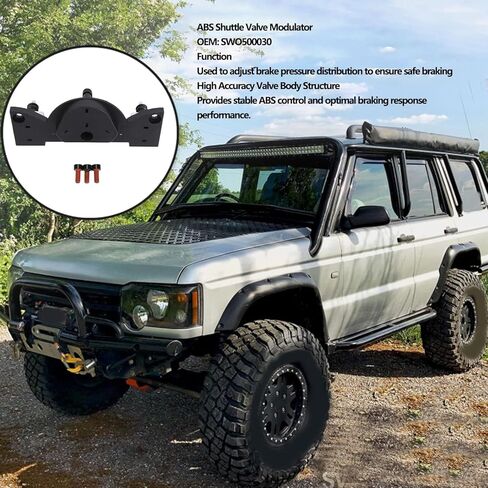 Luocute ABS Shuttles Valve Modulator, SWO500030 OEM Replacement Brake Valve Assembly for Discovery 2 1998 2004, with Stable Brake Pressure Distribution and ABS Control in Kuwait