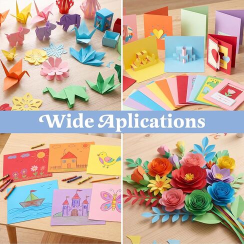 120 Sheets Colored Cardstock 5 x 7, 10 Assorted Colors Construction Paper 65lb/180gsm Card Stock Printer Paper for Invitations, DIY Cards, Crafting, Menus, Construction, Art, School & Office Use in Kuwait