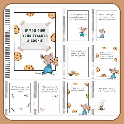 [حزمة واحدة] إذا أعطيت معلمك كتاب ملفات تعريف الارتباط - هدية تقدير كبيرة للمعلم مقاس A4 للمعلمين الذكور، كتاب شكر إبداعي لعيد الميلاد ونهاية العام in Kuwait