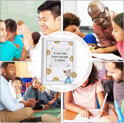 [حزمة واحدة] إذا أعطيت معلمك كتاب ملفات تعريف الارتباط - هدية تقدير كبيرة للمعلم مقاس A4 للمعلمين الذكور، كتاب شكر إبداعي لعيد الميلاد ونهاية العام in Kuwait