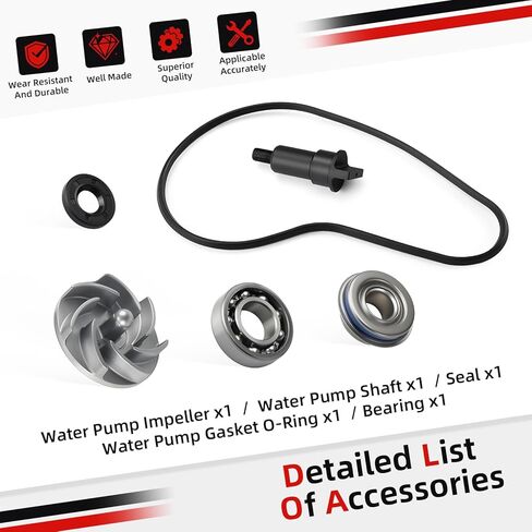 ل بولاريس ACE رينجر رياضي RZR 450 500 570 2014-2024 دفاعة مضخة مياه وعمود ث/تحمل مجموعة سدادات مانعة للتسرب 5138875 in Kuwait
