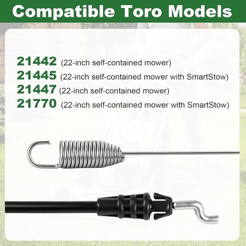 140-3947 Front-Wheel Drive Towing Cable for 22-inch Toro Recycler self-Collecting mowers Including Models 21442 21445 21447 and 21770 in Kuwait