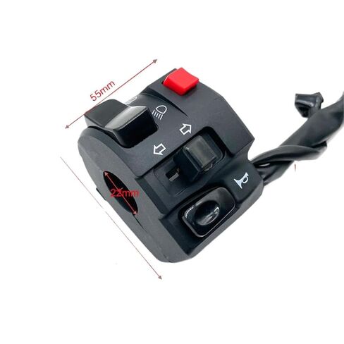 Motorcycle Switch 22mm Handlebar Controller Horn Button Turn Light Compatible with Motorbike in Kuwait