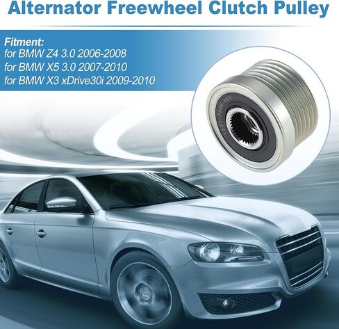 12317560483 Alternator Freewheel Clutch Pulley for BMW Z4 3.0 2006-2008 for BMW X5 3.0 2007-2010 Overrunning Alternator Pulley Replacement Part 1 Set in Kuwait