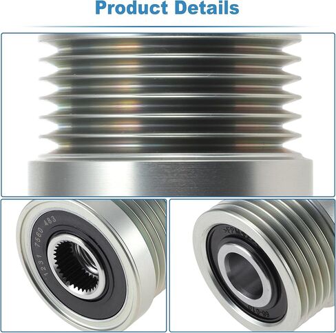 12317560483 Alternator Freewheel Clutch Pulley for BMW Z4 3.0 2006-2008 for BMW X5 3.0 2007-2010 Overrunning Alternator Pulley Replacement Part 1 Set in Kuwait