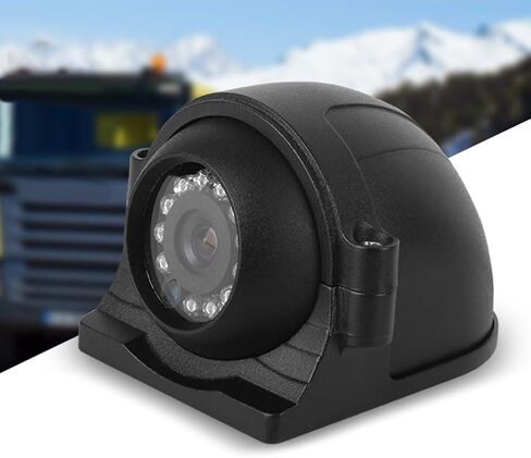 4 Pin AHD Side View Camera 700 TVL with 12 LED for Truck for RV Bus, 2.8mm Lens, 120° Wide Angle, IP67 Waterproof, for 12V-24V Vehicles in Kuwait