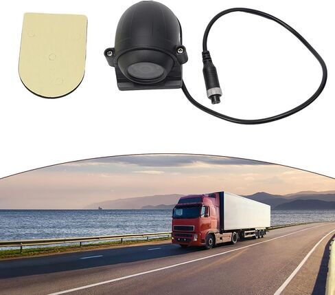 4 Pin AHD Side View Camera 700 TVL with 12 LED for Truck for RV Bus, 2.8mm Lens, 120° Wide Angle, IP67 Waterproof, for 12V-24V Vehicles in Kuwait