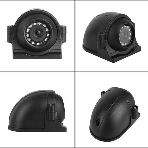 4 Pin AHD Side View Camera 700 TVL with 12 LED for Truck for RV Bus, 2.8mm Lens, 120° Wide Angle, IP67 Waterproof, for 12V-24V Vehicles in Kuwait