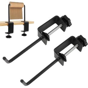 Craft Paper Roll Holder Desk Dispenser,Thick Desk Poster Dispenser Fit Table 0-1.8'' and Up to 7'' Thick Paper Roll for Classrooms Art Stations Kitchens(COLOR:Black) in Saudi Arabia