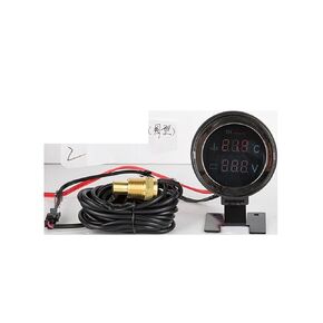درجة حرارة الماء والجهد متر اثنين في واحد مزيج مدفع نوع التعميم شاشة ديجيتال LCD 12V24V العالمي (21 * 1.5) in Kuwait