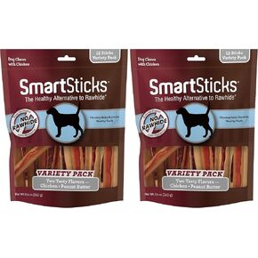SmartBones SmartSticks، كافئ كلبك بمضغ خالي من الجلود الخام مصنوع من اللحوم والخضروات الحقيقية in Kuwait
