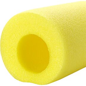 JEGS Roll Bar Padding | Fits 1in.- 1-3/4in. Tubing | 1-5/8in. Inside Diameter | 36in.Long | Made In USA | Yellow | Offset Hole | 1 Per Package in Kuwait