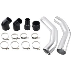 Aluminum Intercooler Pipe Kit & Silicone Boots Compatible with 2013-2018 Dodge Ram 2500 3500 6.7L Cummins, Reduce Turbulence & Maximize Airflow to The Engine in Kuwait
