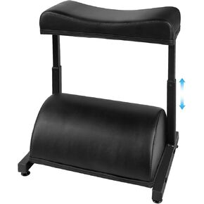 Adjustable Foot Rest Under Desk Footrest Wide Leg Rest 5 Height Positions PU Leather Covered for Desk Office Gaming Chairs Ergonomic, Leg Rest: 7.5" Depth in Saudi Arabia