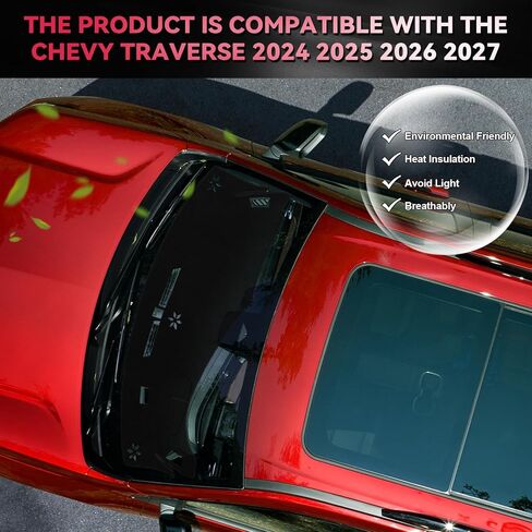 غطاء لوحة القيادة لسيارة 2024 2025 2026 Chevy/Chevrolet Traverse، واقي لوحة القيادة غير القابل للانزلاق وواقي من الشمس، حجب الأشعة فوق البنفسجية، وسادة حصيرة لوحة القيادة مضادة للوهج in Kuwait