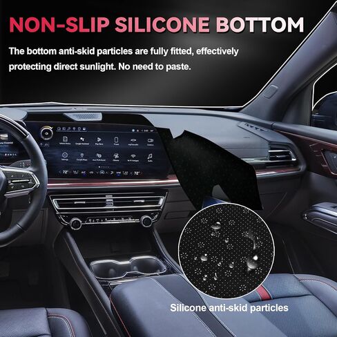 غطاء لوحة القيادة لسيارة 2024 2025 2026 Chevy/Chevrolet Traverse، واقي لوحة القيادة غير القابل للانزلاق وواقي من الشمس، حجب الأشعة فوق البنفسجية، وسادة حصيرة لوحة القيادة مضادة للوهج in Kuwait