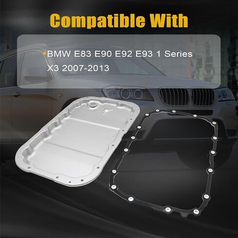 وعاء زيت ناقل الحركة مع حشية سدادة التصريف 24117581605 24117572618 مناسب لسيارات BMW E83 E90 E92 E93 2007-2013 مناسب لسيارات BMW 328i 2007-2013,328i xDrive 2009-2013,328xi 2007-2008,X3 2007-2010،128i 2008-2013 in Kuwait