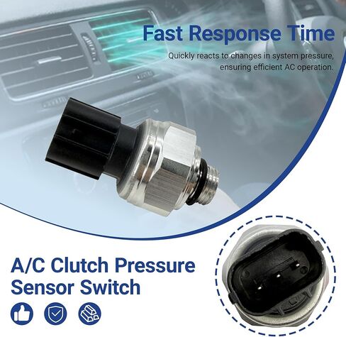 مفتاح مستشعر ضغط القابض A/C متوافق مع Honda Accord 2005-2020 Civic CR-V Pilot Odyssey HR-V Repacement لـ Acura MDX RDX ILX TL TSX TLX، يستبدل 80450T2FA01 in Kuwait