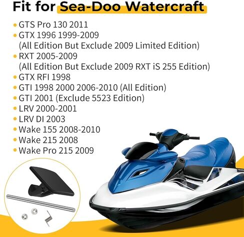 إصلاح مزلاج صندوق القفازات M MATI والربيع مع دبوس الجوز لـ Sea-Doo GTS Pro GTX RFI GTI LRV RXT Wake 155 215 1996-2011 269500553 in Kuwait