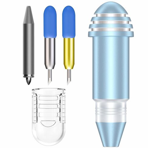 2 Pack Cutting Blades + Housing & Foil Transfer Kit for Cricut Joy/Joy2/Xtra，Cut a Wide Variety of Materials. Foil Transfer Tool Makes it easyto Embellish Insert Cards (Bule) in Saudi Arabia