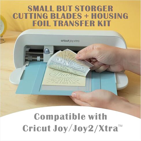 2 Pack Cutting Blades + Housing & Foil Transfer Kit for Cricut Joy/Joy2/Xtra，Cut a Wide Variety of Materials. Foil Transfer Tool Makes it easyto Embellish Insert Cards (Bule) in Saudi Arabia