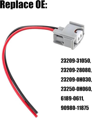 MAMIKO Fuel Injector Wiring Harness Connector Pigtails for Camry Avalon Corolla Celica Highlander Matrix Prius RAV4 Sienna Tacoma Venza(6 PCS) in Saudi Arabia