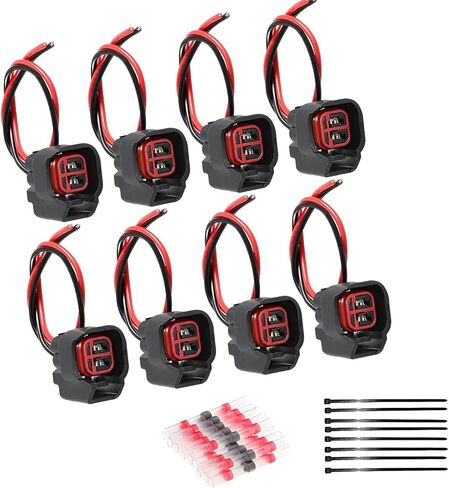 MAMIKO Fuel Injector Wiring Harness Connector Pigtails for Camry Avalon Corolla Celica Highlander Matrix Prius RAV4 Sienna Tacoma Venza(6 PCS) in Saudi Arabia