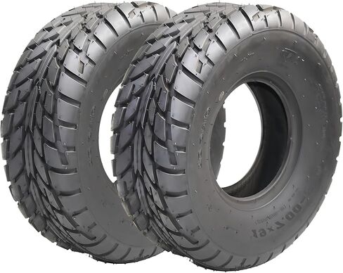 عبوتان من إطارات ATV مقاس 19x7-8، 4 إطارات PR لجميع التضاريس بدون أنابيب للطرق الوعرة، طبقة متحيزة بدون أنابيب لجميع التضاريس لاستبدال ATV UTV Trail Sand Mud باللون الأسود in Kuwait