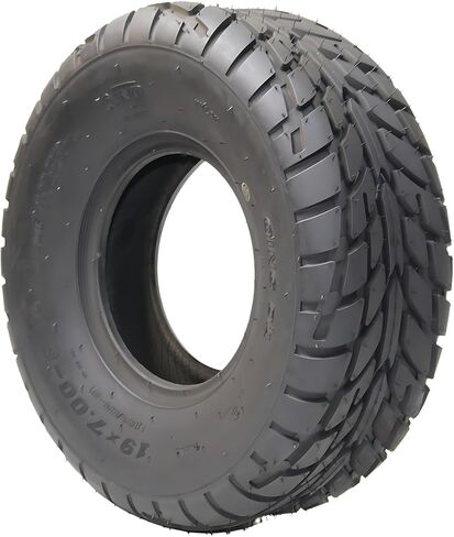 عبوتان من إطارات ATV مقاس 19x7-8، 4 إطارات PR لجميع التضاريس بدون أنابيب للطرق الوعرة، طبقة متحيزة بدون أنابيب لجميع التضاريس لاستبدال ATV UTV Trail Sand Mud باللون الأسود in Kuwait