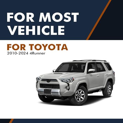 PM استبدال مقبض الباب الخارجي التلقائي لـ 2010-2024 Toyota 4Runner مجموعة من 4 غطاء مقبض باب السيارة الأمامي والخلفي in Kuwait