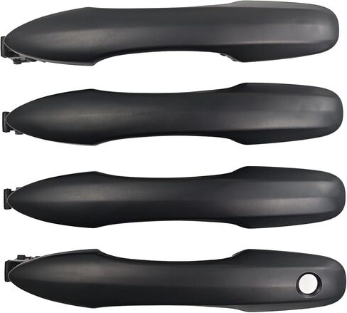 Cheriezing Exterior Door Handle Matte Black Compatible with Select Toyota Models Avalon Camry Corolla Hiace Mirai Prius Venza Yaris - Front Rear Left & Right Side Set of 4 in Kuwait