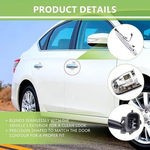 Front Right Passenger Side Exterior Door Handle Replacement for Nissan Sentra 2013 2014 2015 2016 2017 2018 13441713 826469N00A 806461AA0A in Kuwait