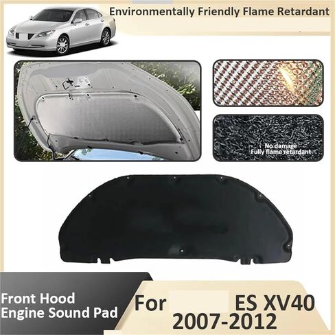 غطاء المحرك الأمامي متوافق مع لكزس ES XV40 350 MK5 2007 2008 2009 2010 2011 2012 حصيرة حرارية عازلة للصوت مثبطات اللهب ملحقات السيارة in Kuwait