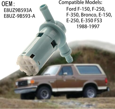 صمام بخار الوقود E8UZ9B593A E8UZ-9B593-A متوافق مع Ford F150 F250 F350 Bronco E150 E250 E350 Ranger - استبدال صمام تنفيس خزان الوقود بمنفذين in Kuwait