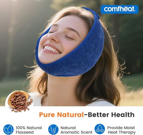 Comfheat Microwave Heating Pad for Neck and Shoulders - Lavender Heated Neck Wrap with Button, Microwavable Moist Heat Compress Therapy Pack for Neck Pain, Joints and Muscle Ache (6 x 21'') in Saudi Arabia