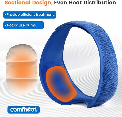 Comfheat Microwave Heating Pad for Neck and Shoulders - Lavender Heated Neck Wrap with Button, Microwavable Moist Heat Compress Therapy Pack for Neck Pain, Joints and Muscle Ache (6 x 21'') in Saudi Arabia