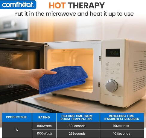 Comfheat Microwave Heating Pad for Neck and Shoulders - Lavender Heated Neck Wrap with Button, Microwavable Moist Heat Compress Therapy Pack for Neck Pain, Joints and Muscle Ache (6 x 21'') in Saudi Arabia