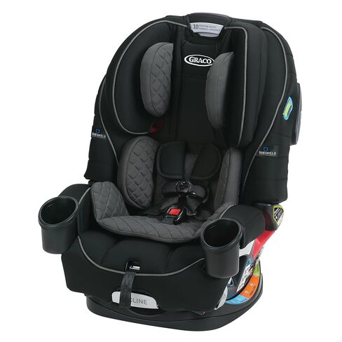 Graco 4Ever DLX 4-in-1 Baby Car Seat, Infant to Toddler Car Seat, 10 Years of Use, Rear-Facing, Forward-Facing, Highback Booster, and Backless Booster Seat Modes, Comfortable and Convenient, Charlie in Saudi Arabia