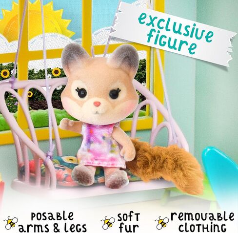 Honey Bee Acres Interactive 2 Story Tree House Playset with Exclusive Squirrel Poseable Figure Includes 21 Pieces in Kuwait