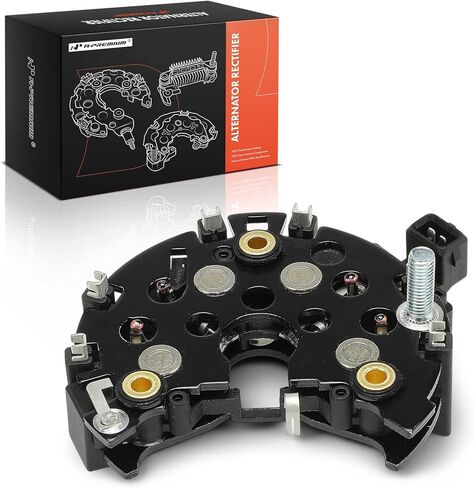 A-Premium Alternator Rectifier Compatible with Volkswagen Jetta 1993-1995 1.8L, Passat 1992-1993 1.8L, Golf 1993-1998 1.8L, Beetle 1998-1998 1.9L, 12V Rectifier 8-50A Avalanche Diodes in Kuwait