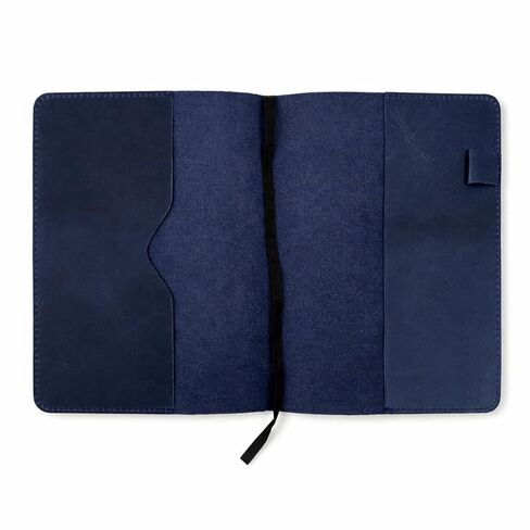 TheAntiq Premium Leather Journal Cover A5 – Handmade Refillable Notebook Cover Sleeve with Pen Holder for Writing, Travel & Business Use 5.75 x 8.25 (Blue) in Kuwait