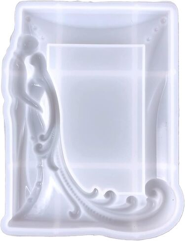 Photo Frame Silicone Mold, Rectangle Wedding Couple Pictures Frame Resin for Crystal Craft Tabletop Decors Picture Frame Resin Tabletop Ornament in Kuwait