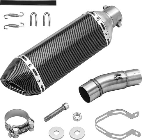 Slip on Exhaust for Kawasaki Ninja 400 Z400 2018-2023, Motorcycle Muffler with Removable Baffle, Stainless Steel/Aluminum, Easy Installation (No Welding) in Kuwait