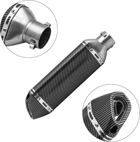 Slip on Exhaust for Kawasaki Ninja 400 Z400 2018-2023, Motorcycle Muffler with Removable Baffle, Stainless Steel/Aluminum, Easy Installation (No Welding) in Kuwait