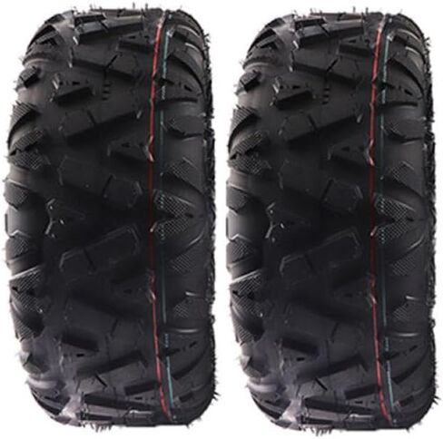 2 قطعة 8 بوصة إطارات بدون أنابيب للطرق الوعرة أمامية 19x7.00-8 خلفية 18x9.50-8 إطار تفريغ متوافق مع عربة ATV UTV Quad Go Kart Buggy Cart (قطعتان أماميتان) in Kuwait