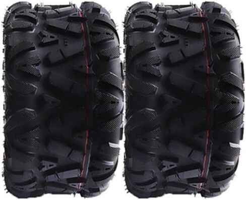 2 PC 8 Inch Off-road Tubeless Tires Front 19x7.00-8 Rear 18x9.50-8 Vacuum Tyre Compatible With ATV UTV Quad Go Kart Buggy Cart(2 pcs Front) in Saudi Arabia