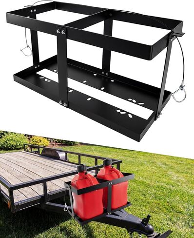 Gas Can 5 Gallon Fuel Container Holder,Fits Two 5 Gallon Gas Can,Compatible With VP Racing Fuel Jug 5.5 Gallon,VP Racing Fuel Jug,Gas Can Holder For Trailer(Holder Only) in Kuwait