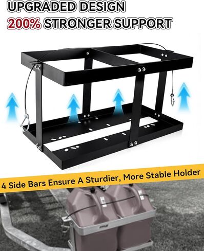Gas Can 5 Gallon Fuel Container Holder,Fits Two 5 Gallon Gas Can,Compatible With VP Racing Fuel Jug 5.5 Gallon,VP Racing Fuel Jug,Gas Can Holder For Trailer(Holder Only) in Kuwait
