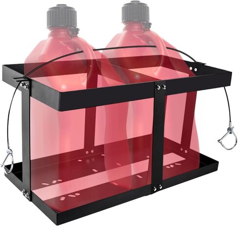 Gas Can 5 Gallon Fuel Container Holder,Fits Two 5 Gallon Gas Can,Compatible With VP Racing Fuel Jug 5.5 Gallon,VP Racing Fuel Jug,Gas Can Holder For Trailer(Holder Only) in Kuwait